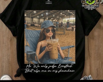 Showmom Barbie PNG: "We Only Judge Livestock" Digital Download (Farm Apparel), Stock Show Png, Show Animals Png