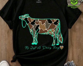 Camo Cow PNG | Show Livestock Shirt Design (Digital Download, 2 Files), Mom Era , Print on Demand