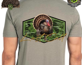 Turkey Hunting PNG, Camo Design (Digital Download), Print on Demand, Men’s Clothing, Gifts for men, Turkey Fan , Turkey Camo