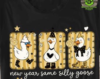 New Year Silly Goose PNG, Trendy 2026 Design (Digital Download)