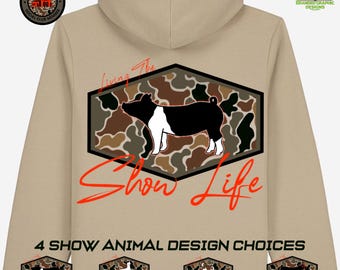 Show Livestock Camo Shirt Design ( Animal choice)| PNG File | Show Pig, Show Cow, Show Goat , Show Lamb ( other show animals on request)