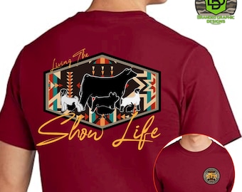 Show Livestock Aztec Shirt Design | PNG File | 300 DPI DTF & Sublimation Digital Download