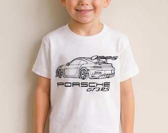 Camiseta infantil Porsche: regalo para amantes de los coches