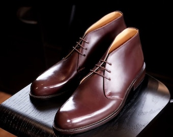 L.L.Bean Allagash Bison Brown Chukka Boots 10 EE Wide Handsewn Moc Toe Lug Sole Men main image 3