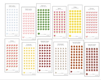 Yearly Savings Challenge Digital download A6