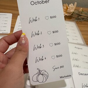 Yearly 5k savings challenge | inserts only| laminated
