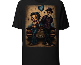 Homies Love — Arte Chicano Retro Romántico Estilo Cartoon Vintage Camiseta unisex
