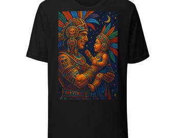 Aztec Warrior Dad Unisex t-shirt