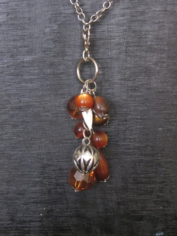Items similar to Interchangeable Necklace Charm, Cluster. "Just Rust