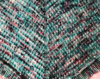 Glitchy {knitting pattern} shawl inspired by Vanellope Von Schweetz in Wreck it Ralph