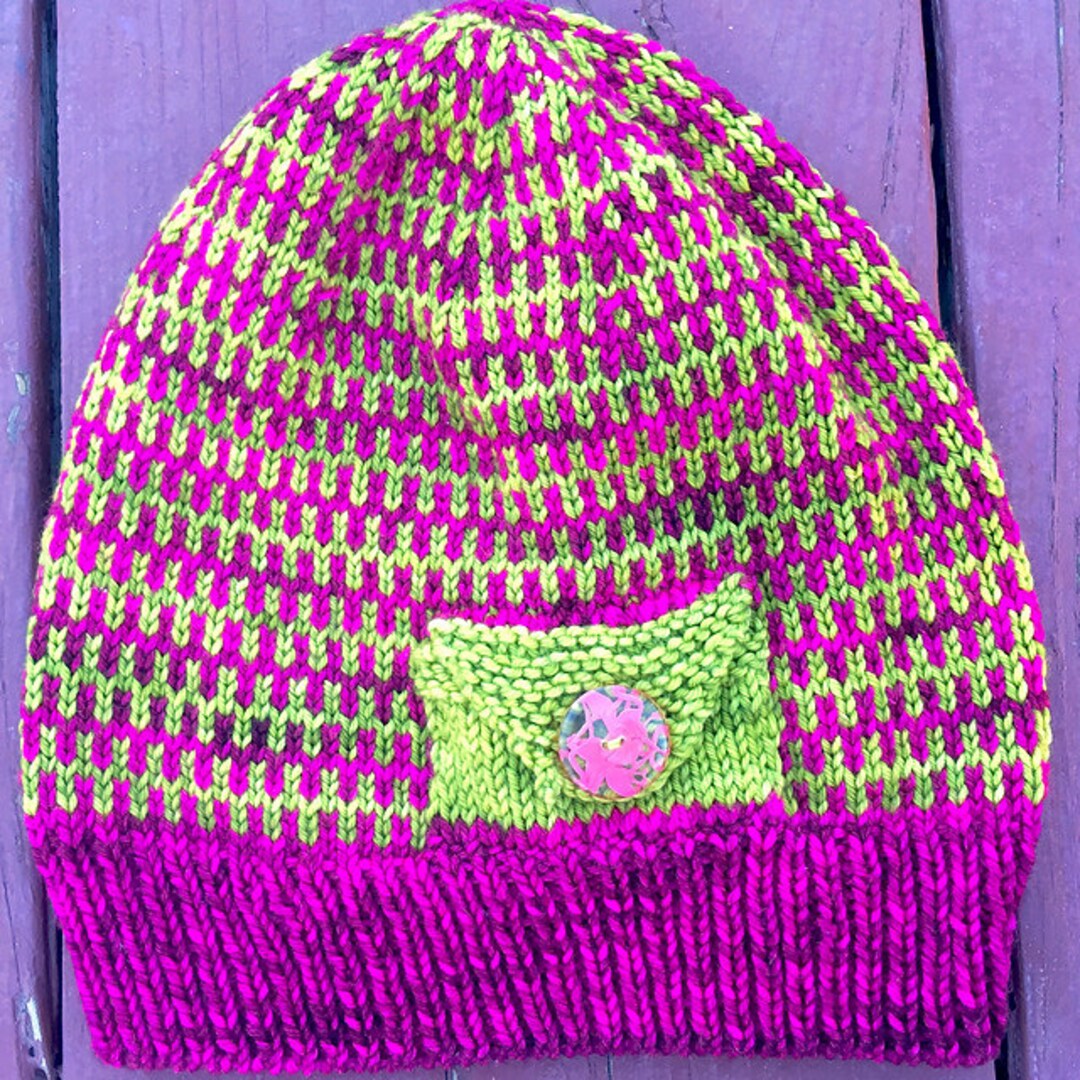 Pocket Hat knitting Pattern Knit Hat With Pocket Etsy