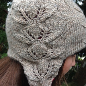 Reindeer Motif Ear Flap Hat Knitting Pattern (PDF Pattern)