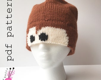 Car Eyes Hat Knitting Pattern: Lightning McQueen Inspired (PDF Pattern)