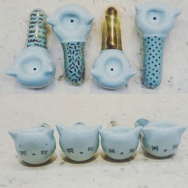 MADE TO ORDER Kitty Pipe choose one of 4 designs