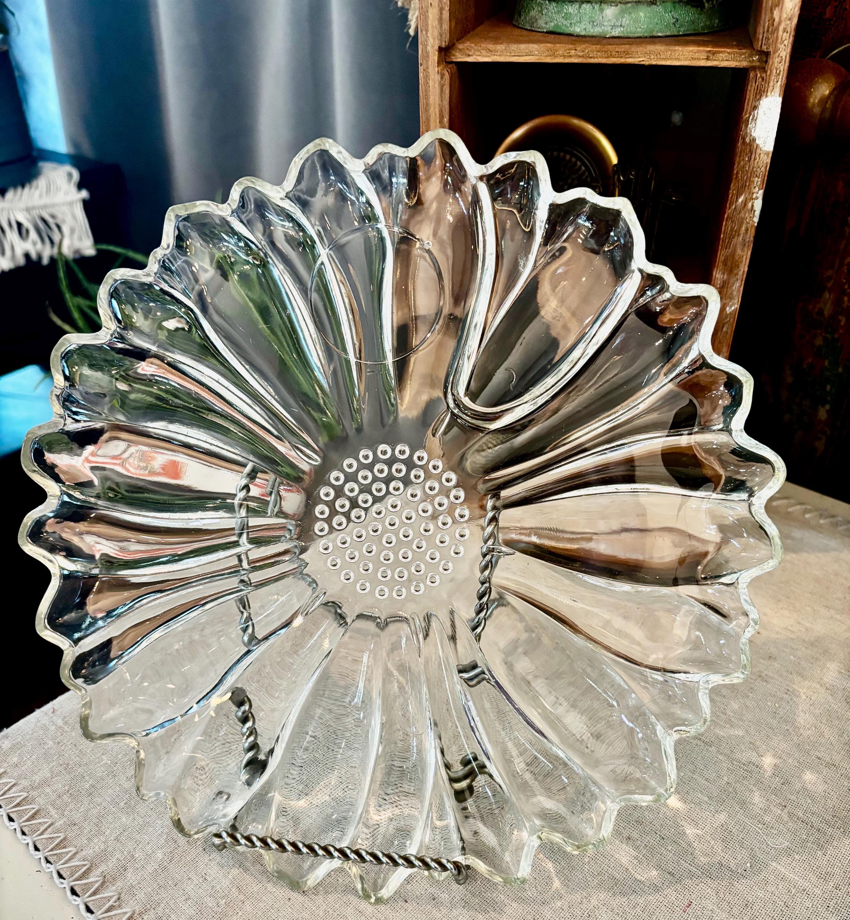 Hazel Atlas Sunflower Snack Set - Etsy