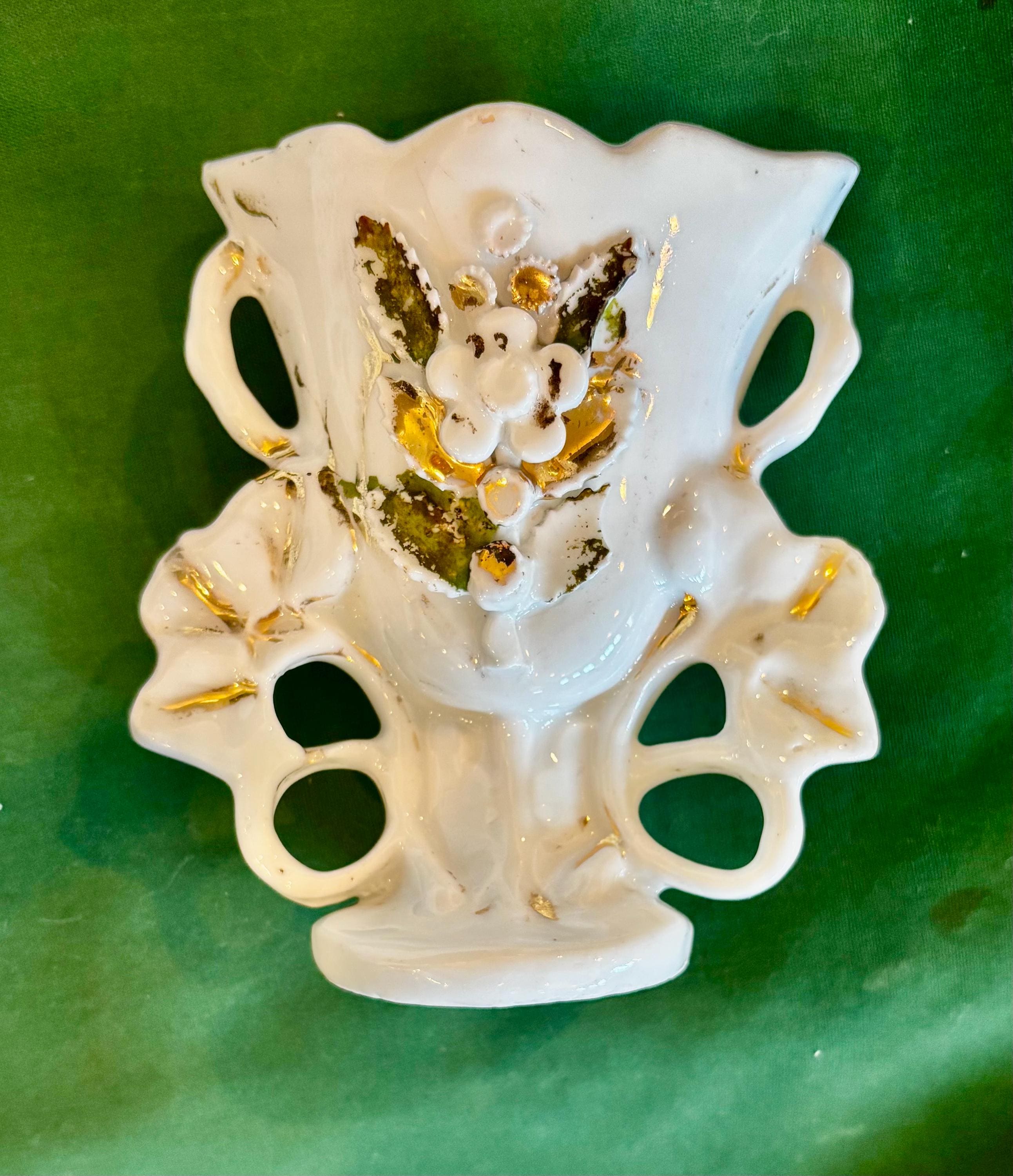 Old Paris Porcelain Spill Vase - Etsy