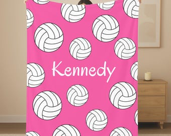 Personalized Volleyball Team Blanket: Custom Senior Gift, Gift for Volleyball Team, Graduation Volleyball Gift, Volleyball Blanket
