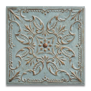 Oxidized Sage Copper Faux Metal Tile Panels | 6x6 and 12x12 Peel & Stick Wall Tiles