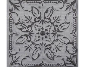 Ironstone Grey Faux Metal Tile Panels | 6x6 and 12x12 Peel & Stick Wall Tiles