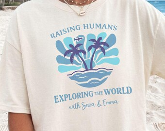 Personalized Travel Shirt, Custom World Traveler Tee, Family Vacation, Wanderlust Tee
