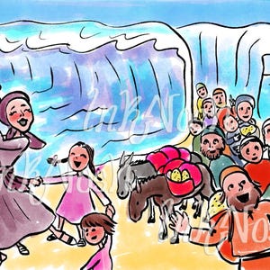 Parshat Beshalach - Shirat HaYam, suddivisione della scena del mare