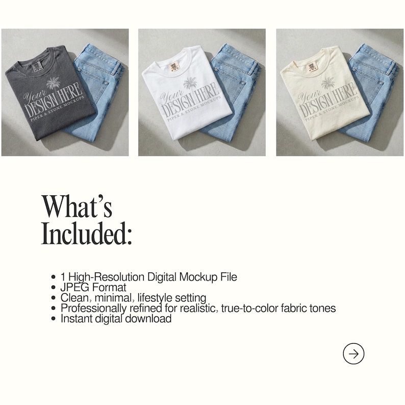 The image is a collage of three images showing different styles of t-shirts and jeans, with a focus on the design and color of the clothing.