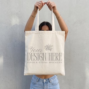 Cotton canvas tote bag mockup, OAD113 liberty bags, natural, lifestyle shopping bag, for POD sellers, high-res JPG, instant download