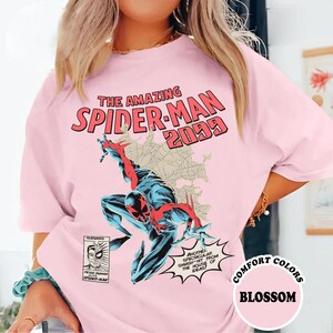Chemise The Amazing Spider-Man 2099 vintage des années 90, chemise Comics rétro The Amazing Spiderman, chemise Comics Spiderman pour les fans image 2