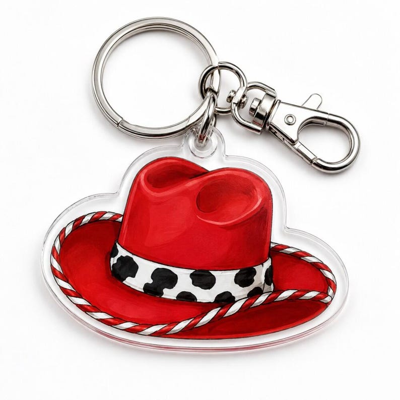 Jessie's Hat Keychain, You've Got A Friend In Me Toy Story 5 , I Knew It, I Knew You TS Bag Charm, I Knew It I Knew You Swift Music Keychain image 1