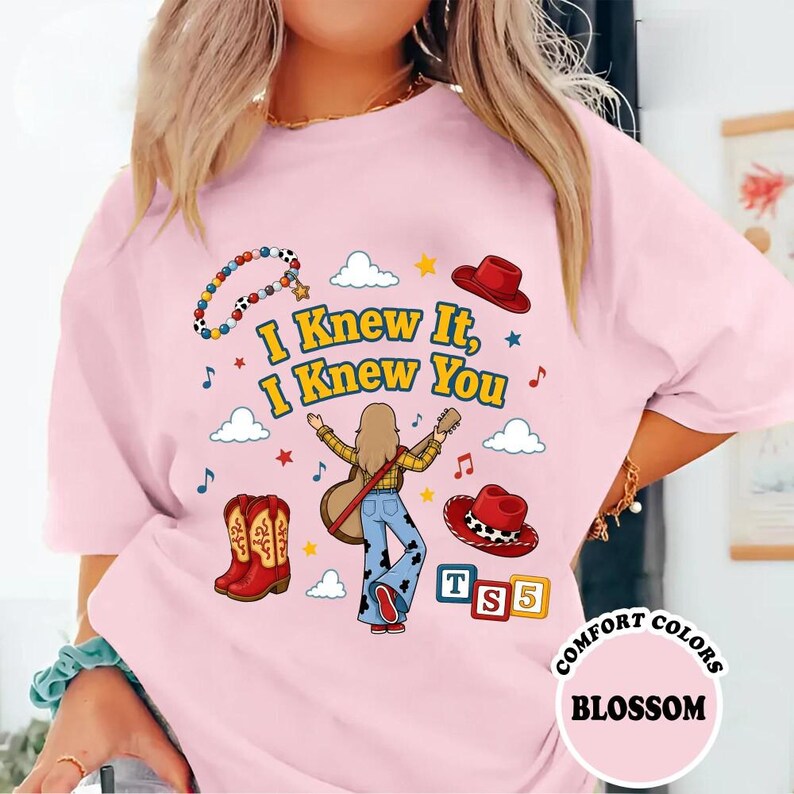 Toy Story 5 Comfort Colors Shirt, I Knew It, I Knew You Shirt, It's A Tay Story, Disneyland Toy Story Birthday Shirt, Music Tee image 6