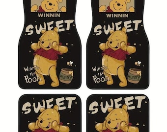 Winnie The Pooh Car Mats, Pooh And Friends Car Decor, Disneyland Pooh Car Floor Mats, Pooh Car Floor Protector, Winnie The Pooh Lovers Gift