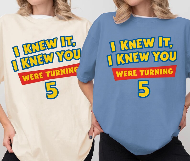 Disneyland Pixar Toy Story 5 I Knew It I Knew You Swift Shirt,TSwift Toy Story 5 Birthday Shirt, Toy Story Were Turning 5 image 4