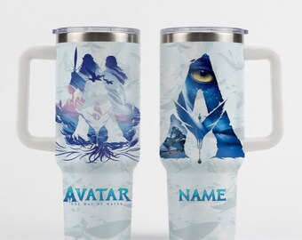 Personalized Avatar Fire and Ash Tumbler 40OZ, Custom Laser Engraved Tumbler with Name & Logo, Fire And Ash Tumbler, Avatar Movie 3
