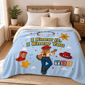 Cowgirl Toystory Blanket, I Knew It I Knew You Blanket,Tay Story Throw Blanket,Disneyland Movie Toy Story 5 Blanket,Gift for Toy Story Lover image 3