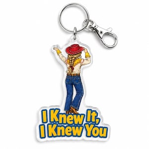 Llavero de amistad de Cowgirl TS y Toy Story 5, llavero "Lo sabía, te conocía", llavero de Jessie, dije para bolso familiar de Toy Story de Disneyland imagen 1