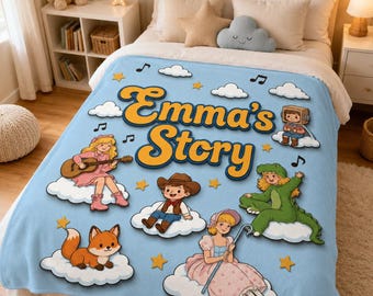 Personalized Toy Story Nursery Blanket, You've Got A Friend In Me, Pixar Toy Story 5 Kids Blanket, Toy Story Inspired Blanket