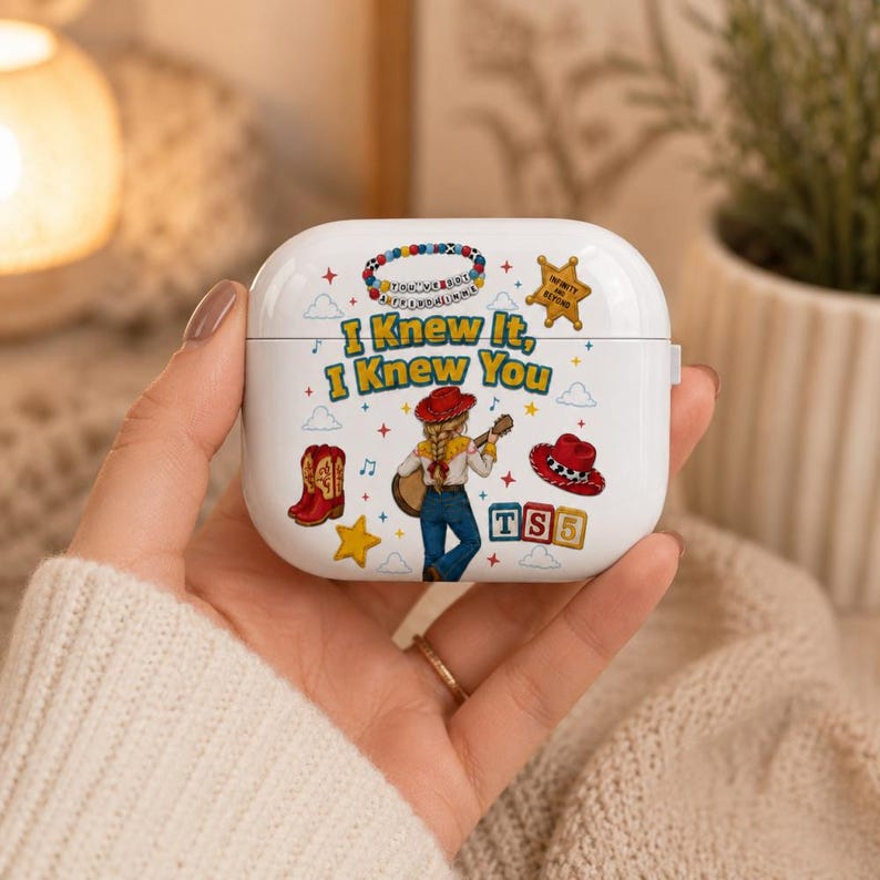 You've Got A Friend In Me Toy Story 5 Airpods Case, I Knew It, I Knew You TS5 AirPod Case Cover, I Knew It I Knew You TS5 Music Case image 1