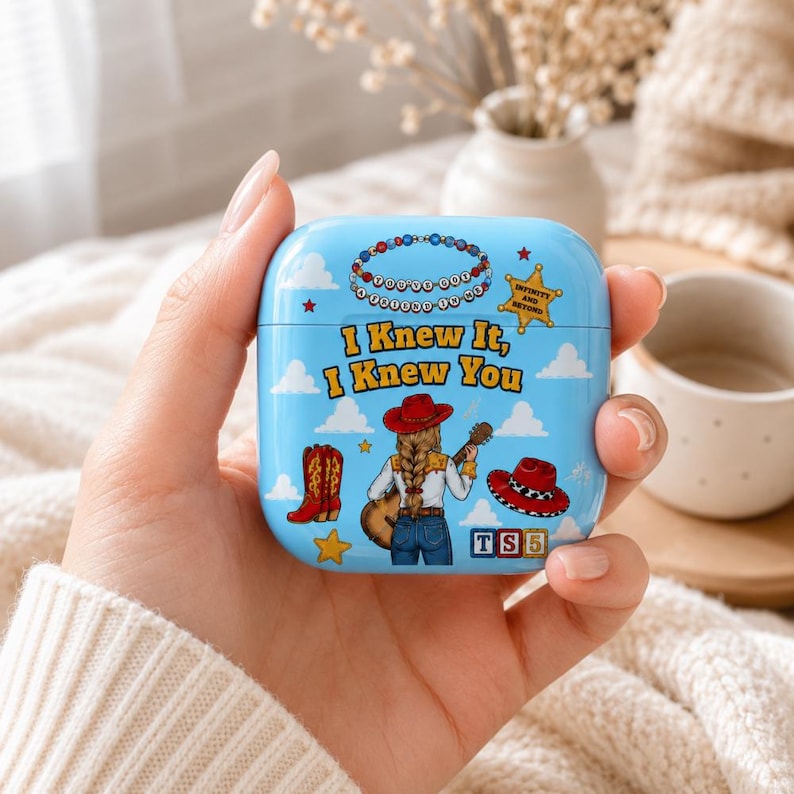 TS and Toy Story 5 Friendship Airpods Case,I Knew It I Knew You Case Cover, Woody Buzz Lightyear AirPod Pro Case,Disneyland Toy Story Family image 1