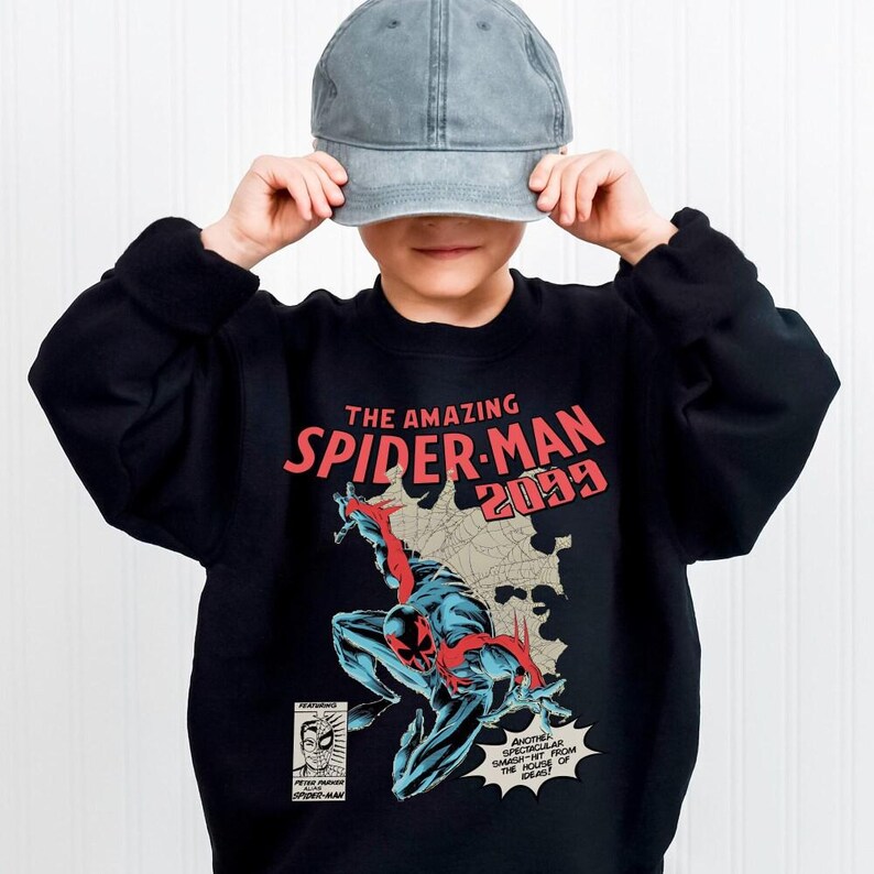 Chemise The Amazing Spider-Man 2099 vintage des années 90, chemise Comics rétro The Amazing Spiderman, chemise Comics Spiderman pour les fans image 4