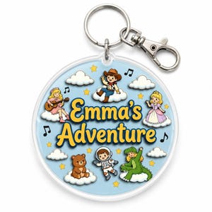 Porte-clés personnalisé Je savais que je vous connaissais, breloque de sac personnalisé Toy Story, sacs ceinture Pixar Toy Story 5 pour chambre d'enfant image 1