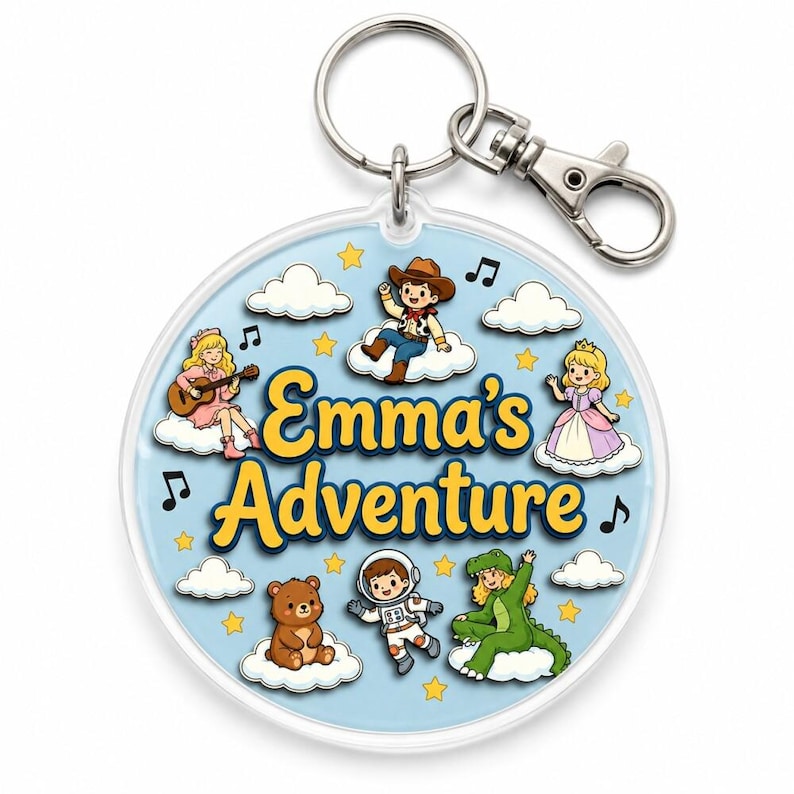 Porte-clés personnalisé Je savais que je vous connaissais, breloque de sac personnalisé Toy Story, sacs ceinture Pixar Toy Story 5 pour chambre d'enfant image 1