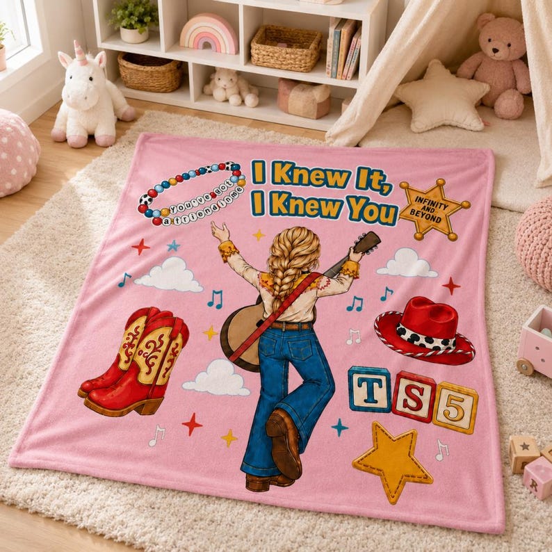 I Knew It, I Knew You, Toy Story 5 Blanket, Retro Toy Friends Blanket, Toy Story 5, You've Got A Friend In Me TS5 image 3