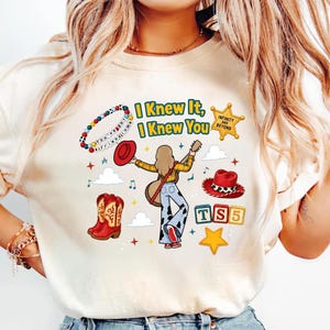 Disneyland Pixar Toy Story 5 I Knew It I Knew You Swift Shirt,TSwift Toy Story 5 Birthday Shirt, Toy Story Were Turning 5 image 5