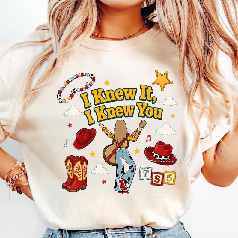 Toy Story 5 Comfort Colors Shirt, I Knew It, I Knew You Shirt, It's A Tay Story, Disneyland Toy Story Birthday Shirt, Music Tee immagine 5