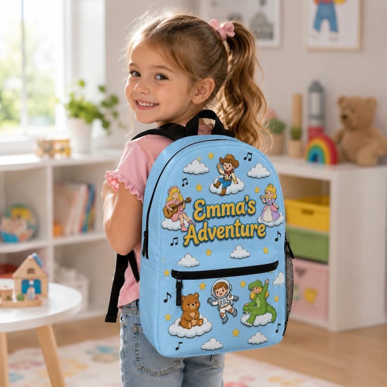 Custom Disneyworld Toy Story 5 Jessie Musical Backpack, Toy Story 5 Movie, Toy Story Land You've Got a Friend In Me Back To School Backpack image 1