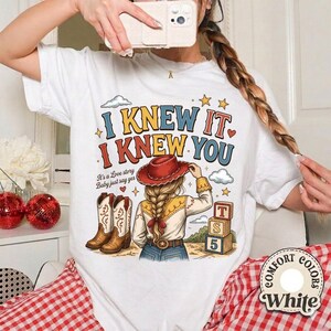 I Knew It I Knew You Tee, Cowboy Like Me Shirt, Vintage Western Jessi Toy Story 5, Retro Cowgirl Graphic Gift For Music Fan, Toy Story Lover image 3