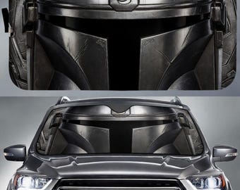 Parasol para coche de The Mandalorian Star Wars, parasol para coche de Disneyland Mandalorian, parasol para coche de Star Wars, cubierta para parabrisas de coche, accesorio para coche