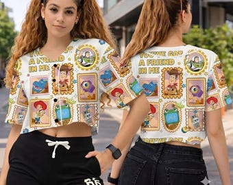 Toy Story 5 Baseball Jersey, Gift For Music Fan, Retro Toy Friends Baseball Jersey, Toy Story 5, You've Got A Friend In Me Baseball Jersey