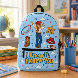 Personalized Toy Story Nursery Backpack, Pixar Toy Story 5 Kids Room Backpack, Toy Story Inspired Backpack Bild 2