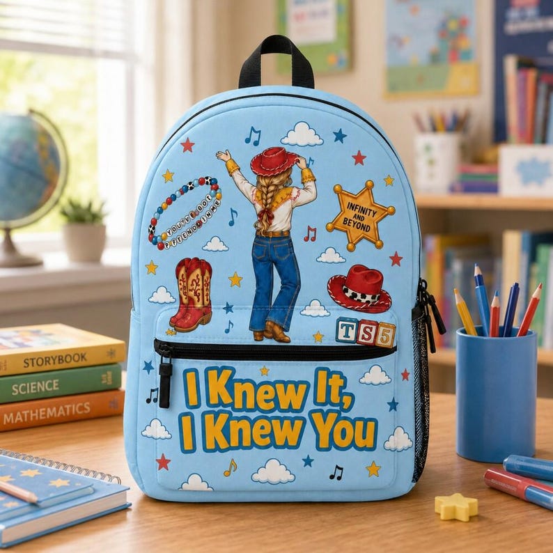 Personalized Toy Story Nursery Backpack, Pixar Toy Story 5 Kids Room Backpack, Toy Story Inspired Backpack Bild 2